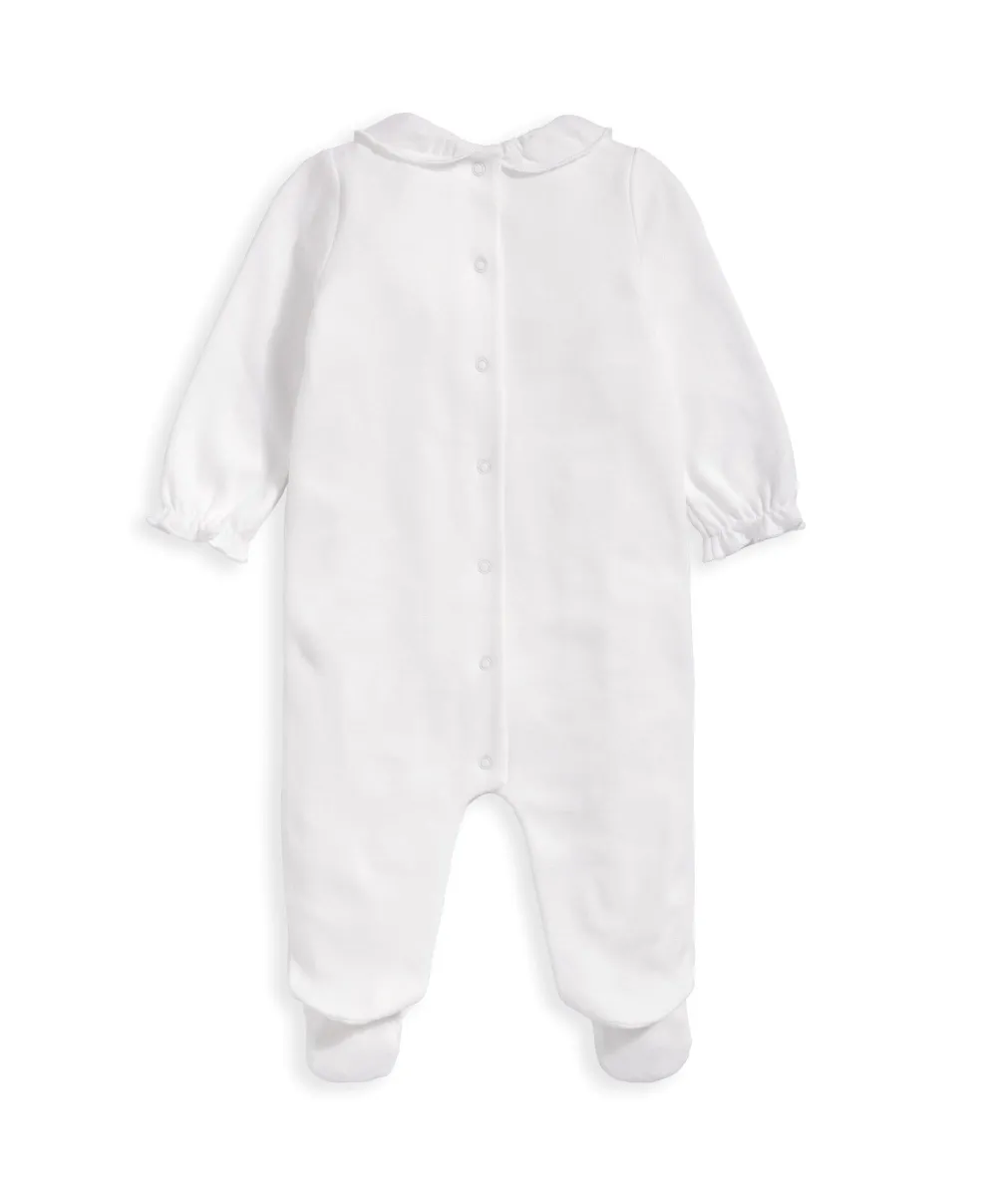 Welcome to the World Sleepsuit - White