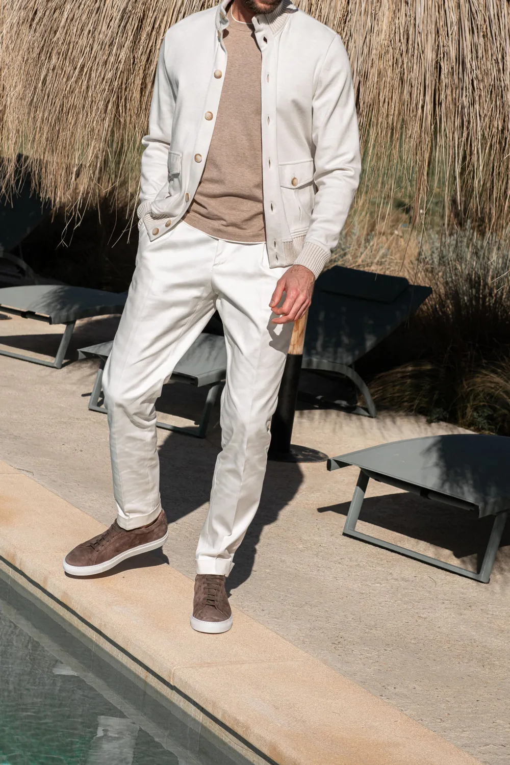 Cotton Knitted Bomber