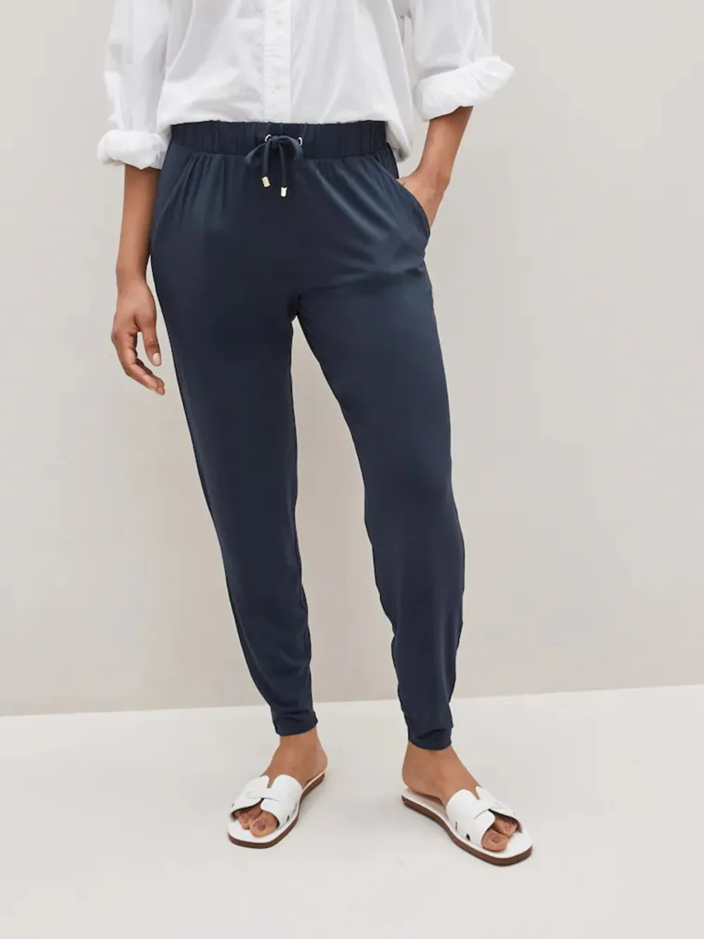 Black Sportswear Jogging Pants 2-Piece Set