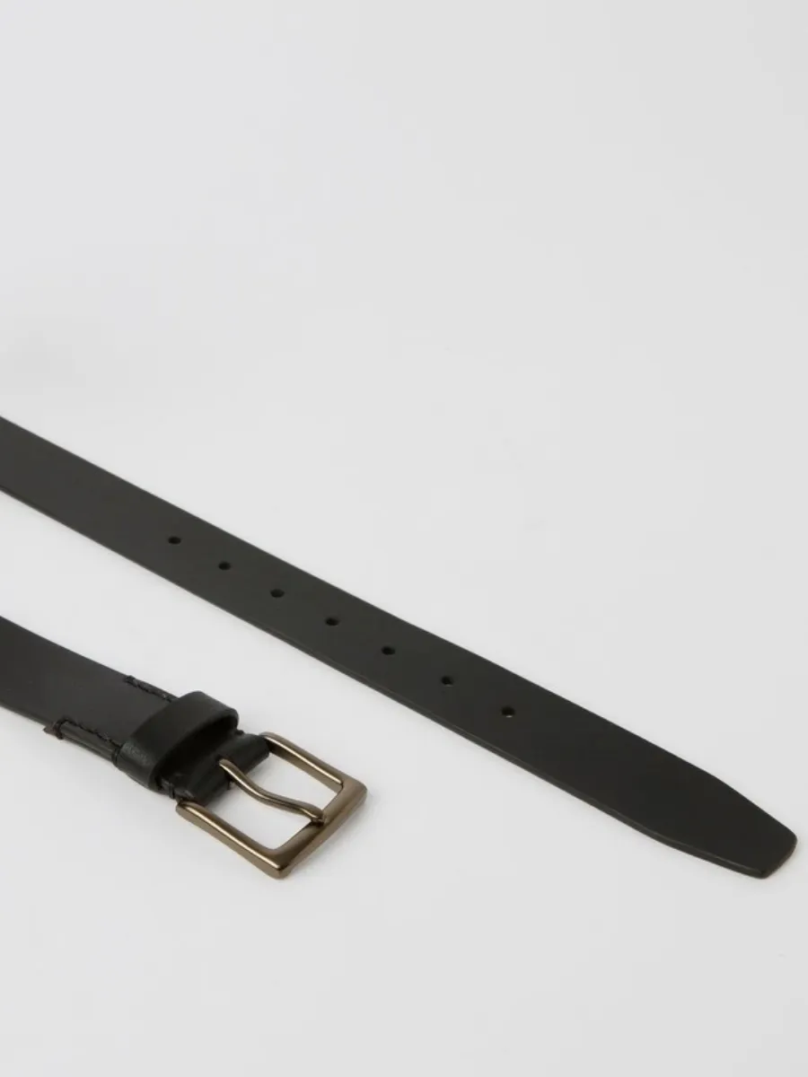 Vintage Buckle Leather Belt