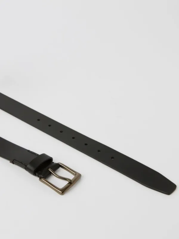 Vintage Buckle Leather Belt