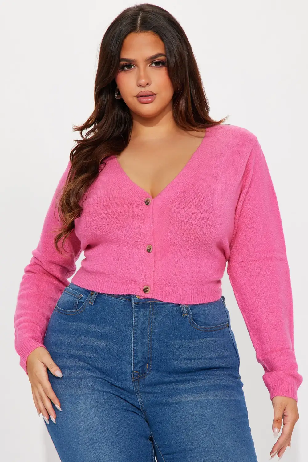 Albyn Cardigan Sweater - Pink