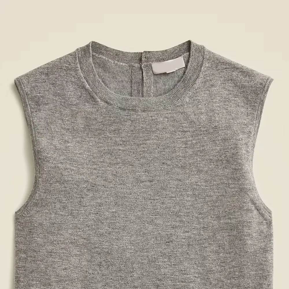 Cashmere-Blend Cropped Tops