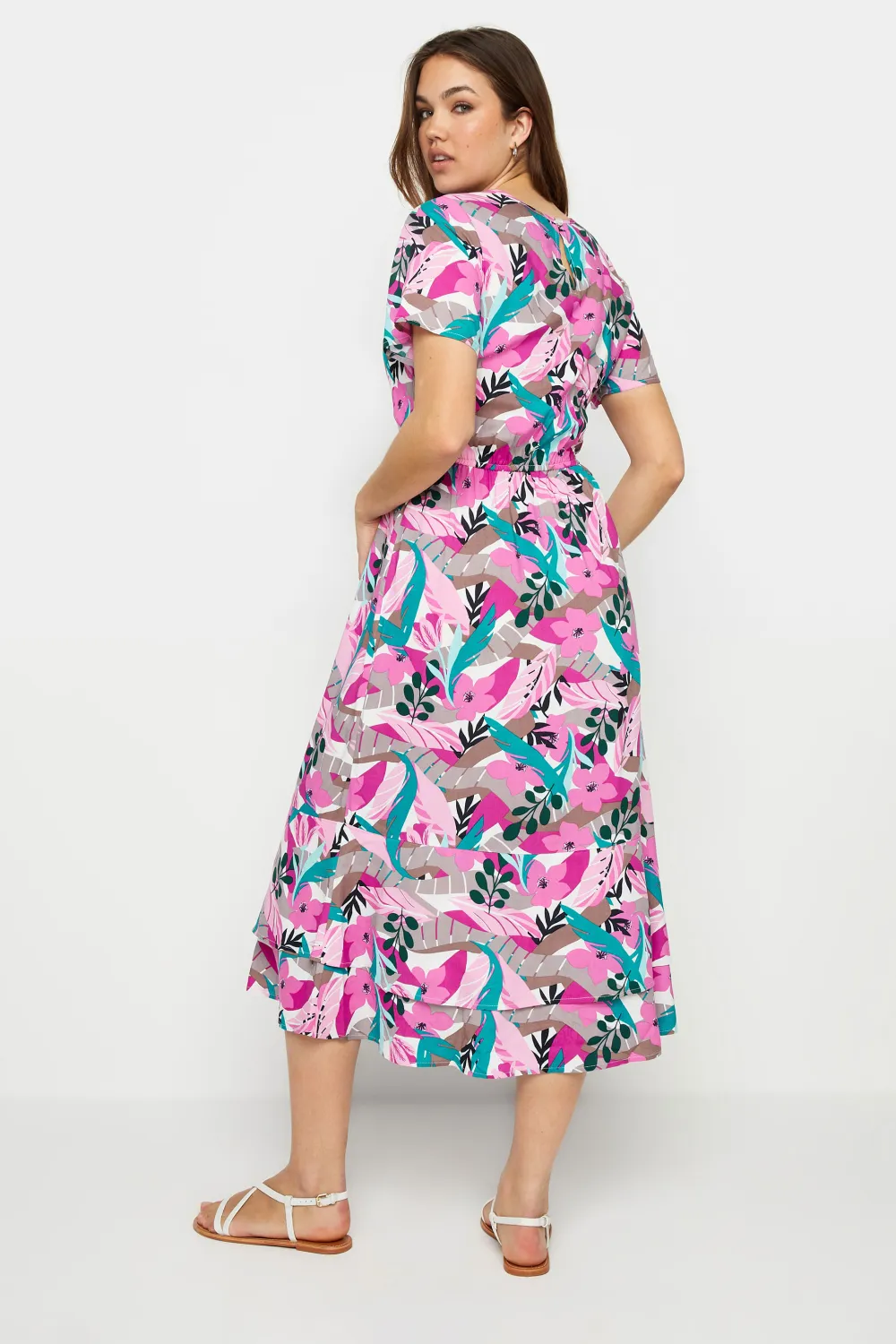 LTS Tall Pink Floral Print Maxi Dress