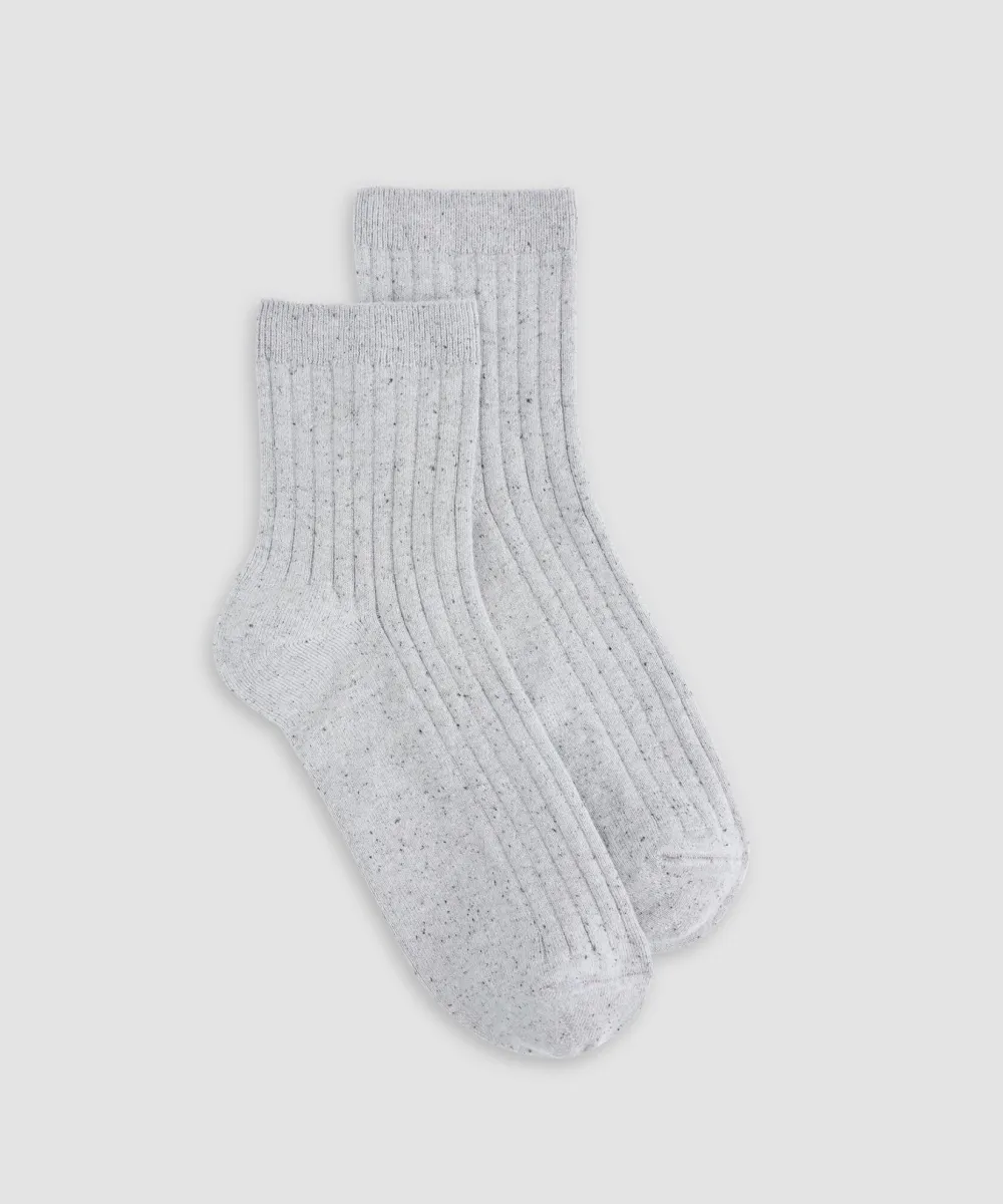 Casual Style Plain Quarter Crew Sock