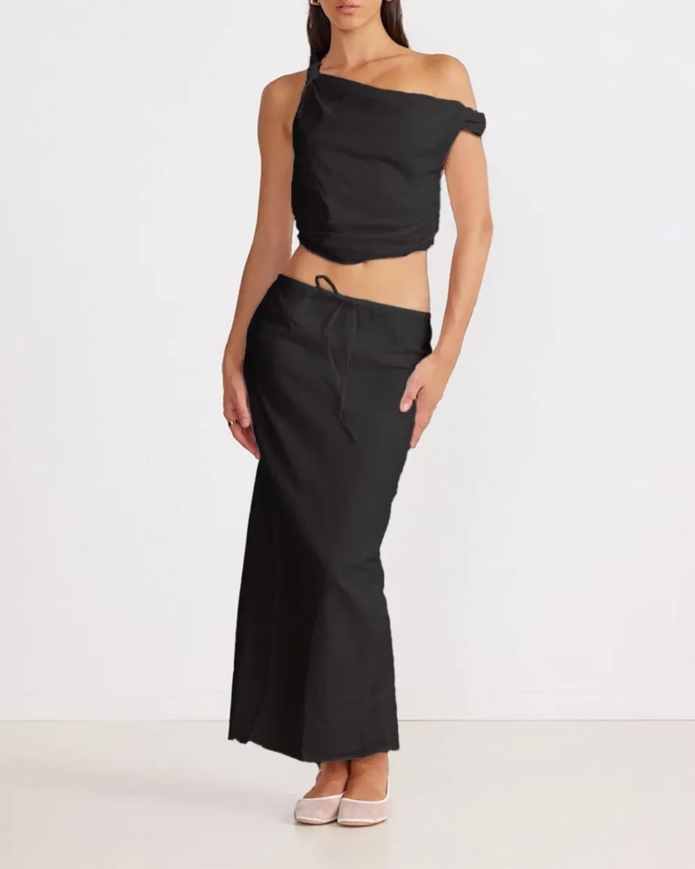 Linen Twist Mini Dress - Iconic Exclusive