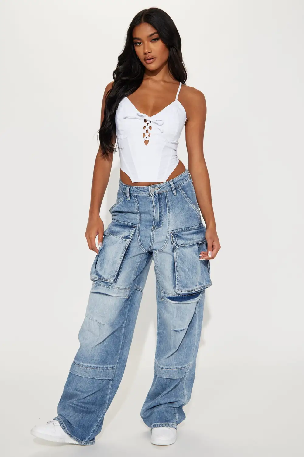 Say You're Mine Corset Top - White