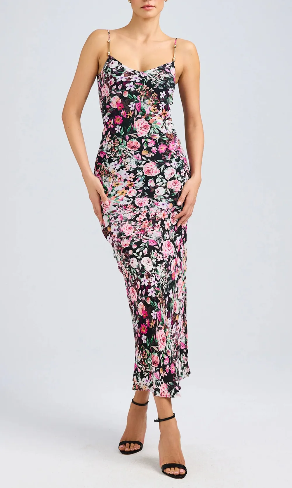 Floral Spaghetti Strap Maxi Dress
