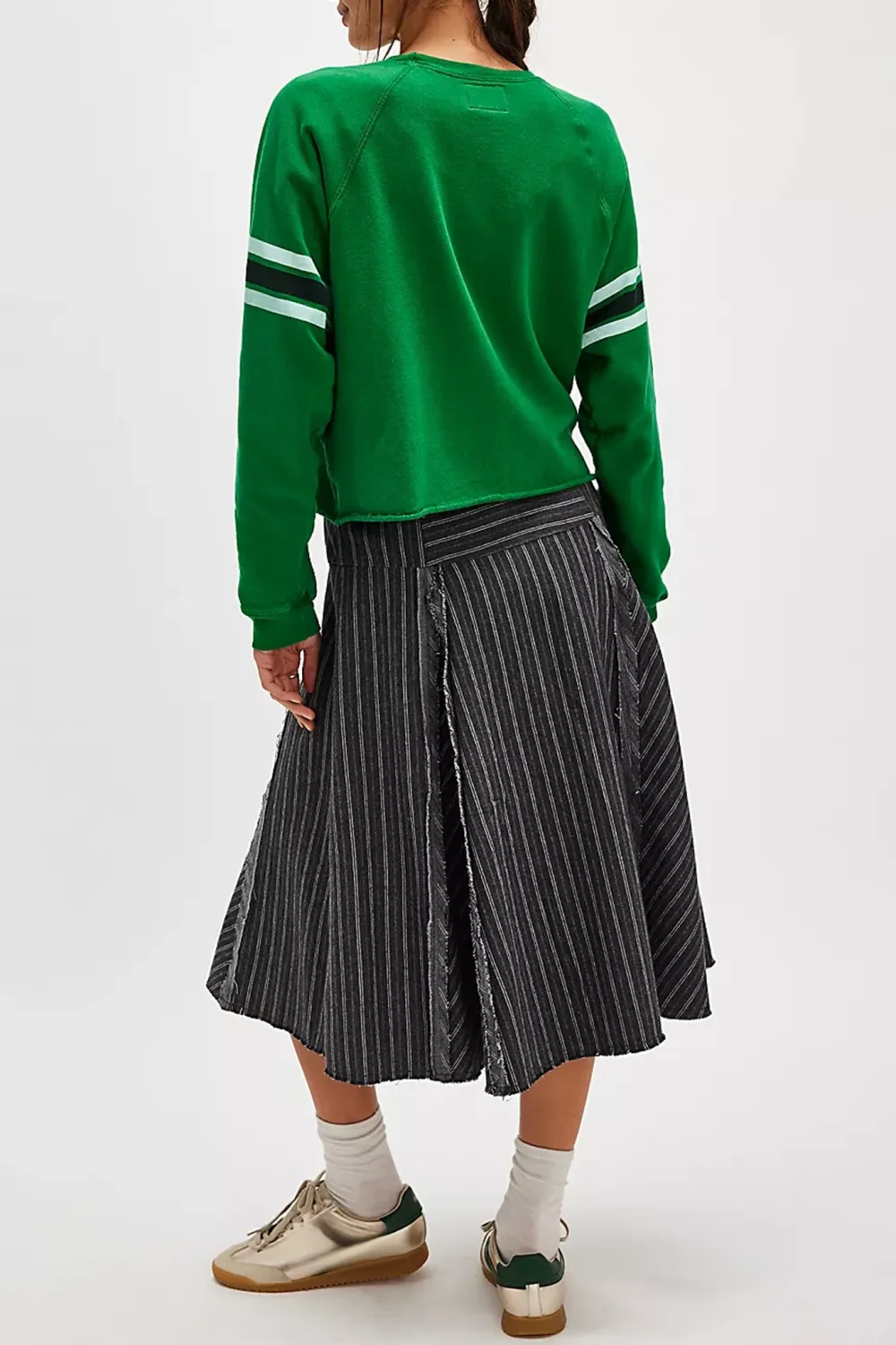 Number Print Raglan Sleeve Sweatshirt