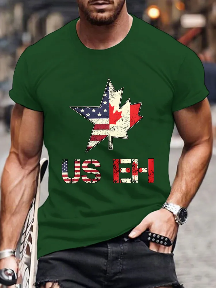 Men'S We Are Canada Strong We Will Never Yield To Tru.p T-Shirt