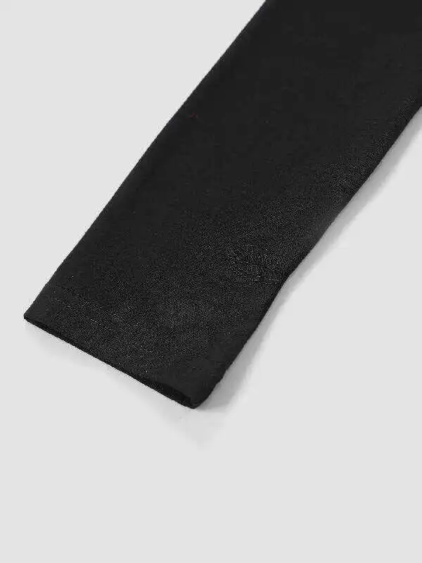 Stylish Solid Color One-Shoulder Long Sleeves T-Shirt Top