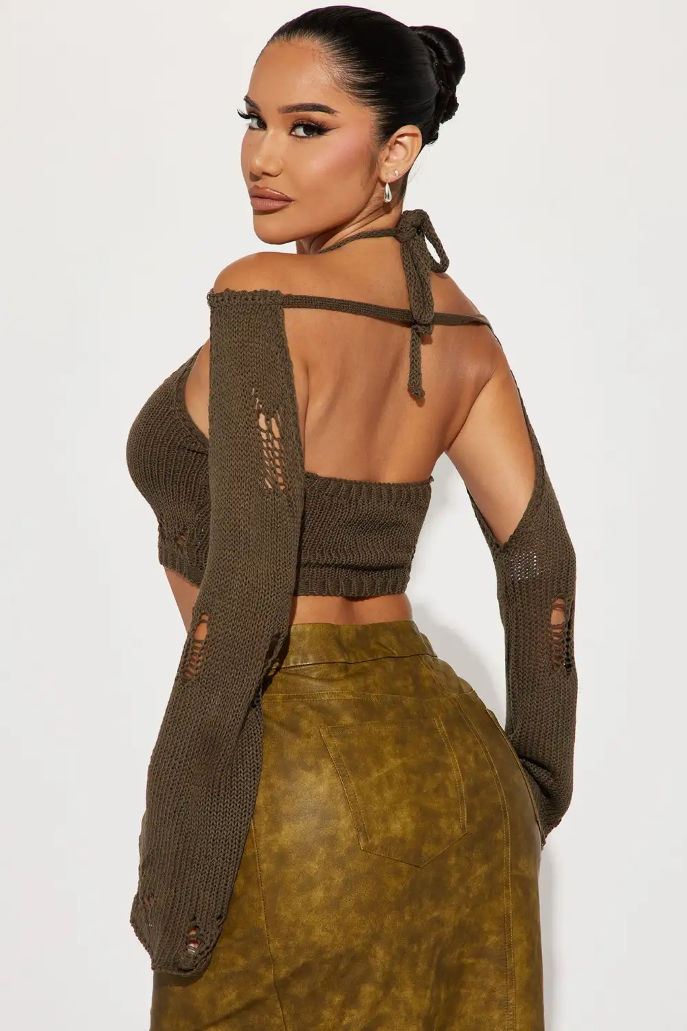 Inquires Only Sweater Set - Olive