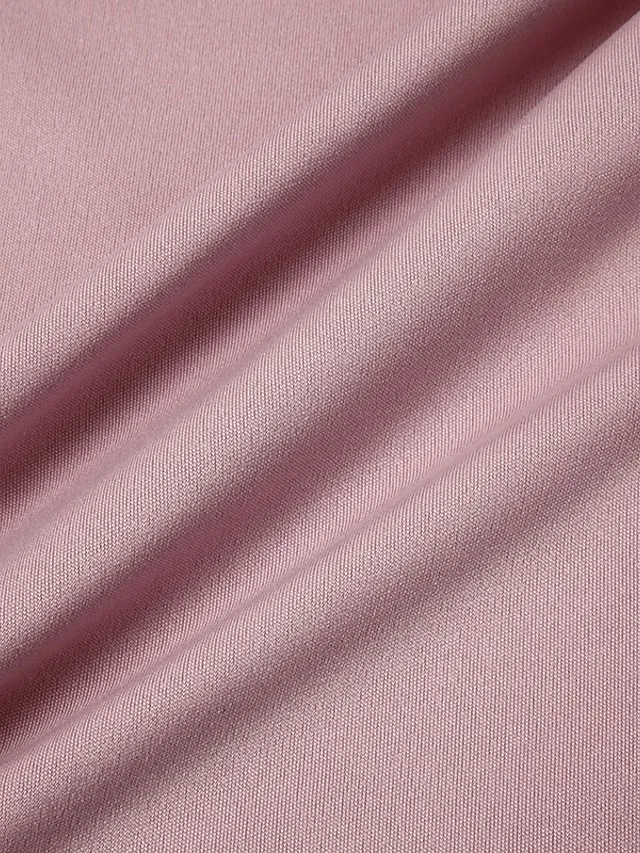 Women's Lace Dress Dress Set Two Piece Dress Midi Dress Pink Half Sleeve Pure Color Mesh Summer Spring Fall Crew Neck Fashion Office Wedding Guest 2023 S M L XL XXL 3XL