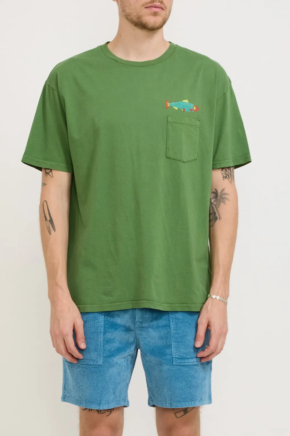 Hot Salmon Tee True Green
