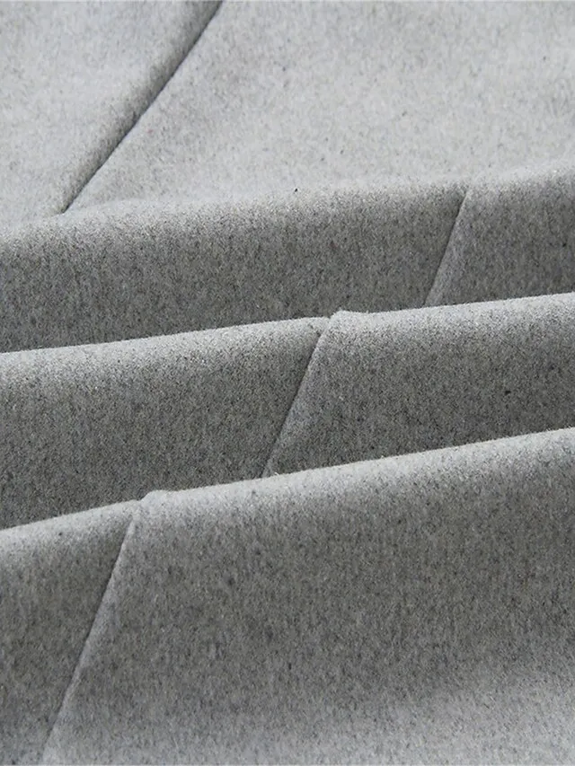 Women's Coat Outdoor Slim Fit Plain Warm Fashion Regular Fit Outerwear Long Sleeve Spring Dark Gray S