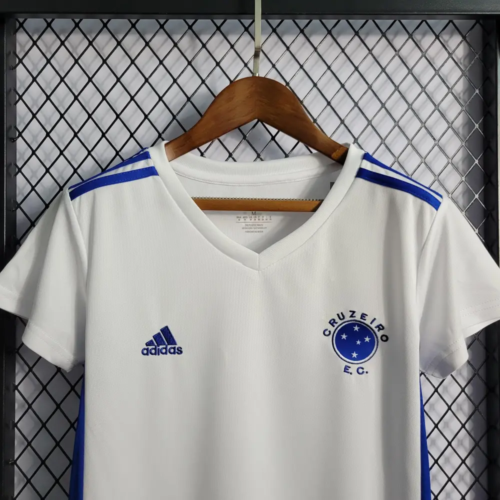 Camisa Cruzeiro Away 22/23 Feminina - Branca