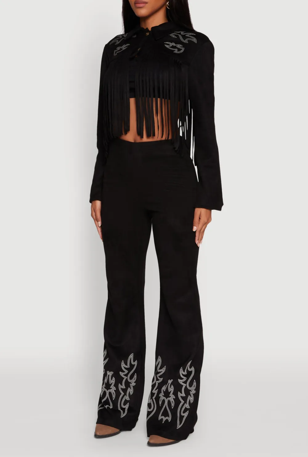 Long Sleeved Tassel Jacket