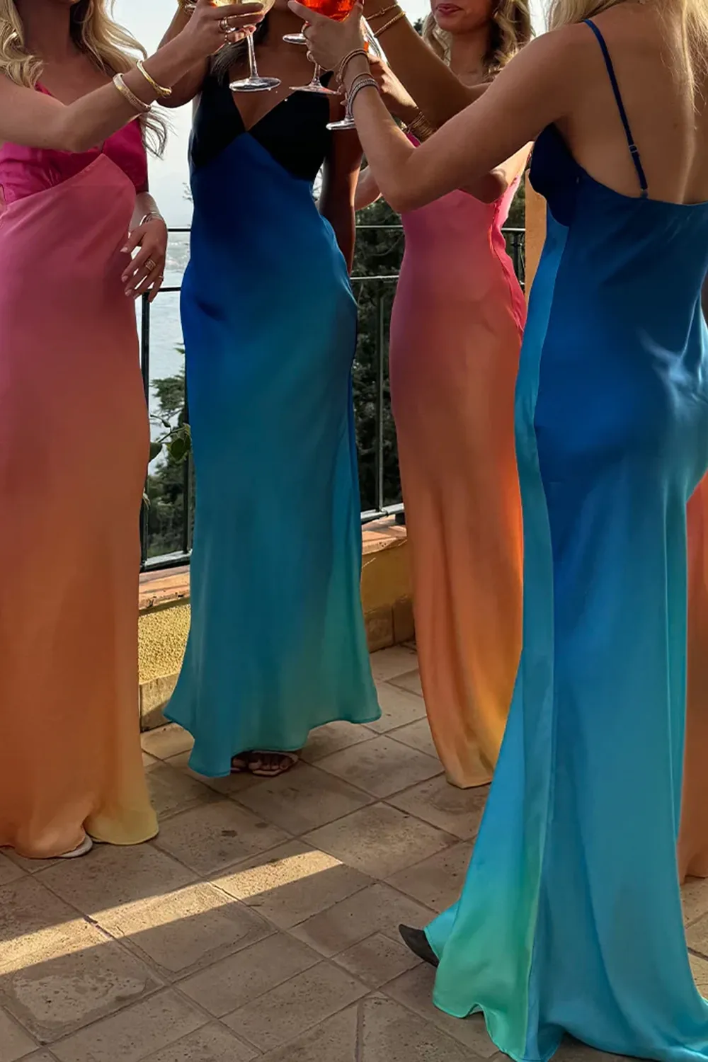 Luxury Silk Banquet Long Dress