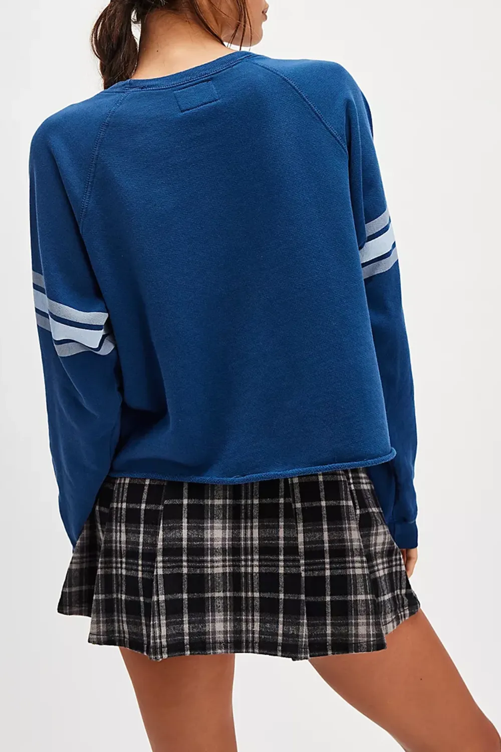 Number Print Raglan Sleeve Sweatshirt