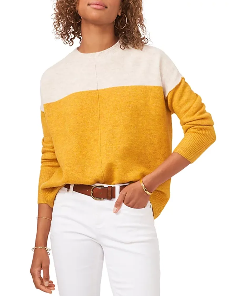 Pullover Color Blocked Sweater