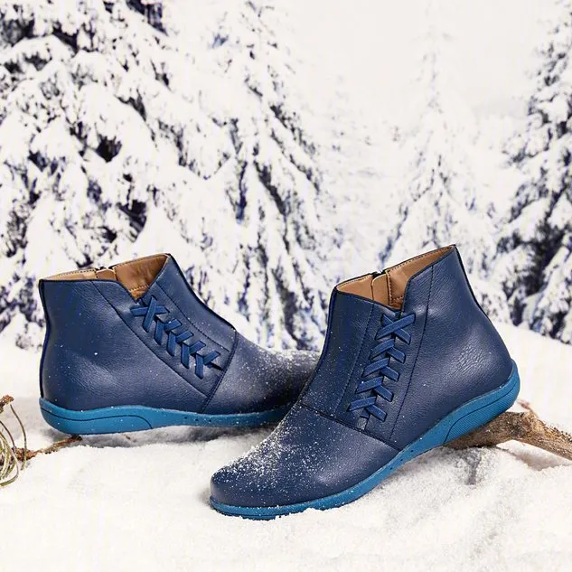 Women Winter Flat Heel Boots
