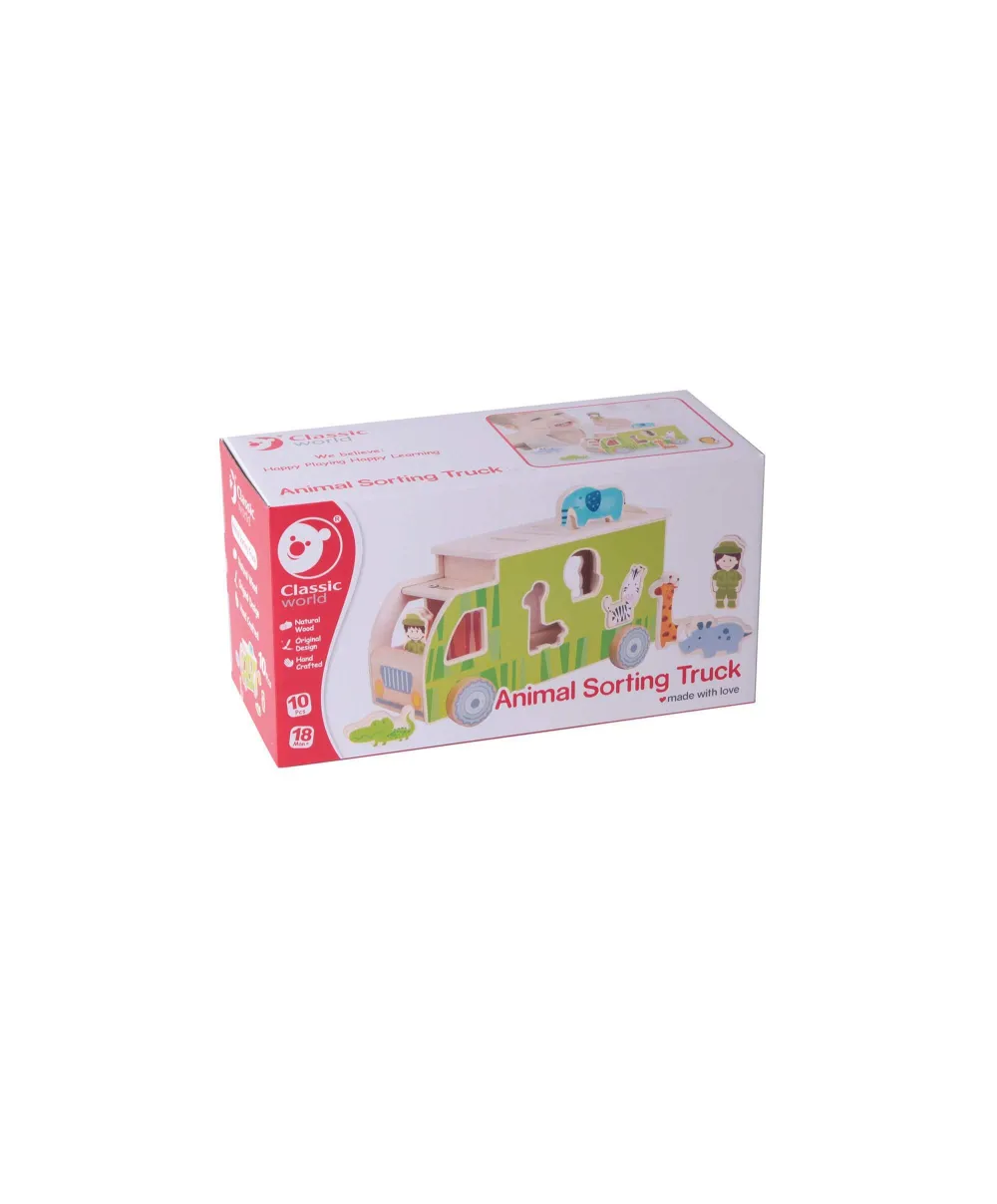 Classic World Animal Truck Wooden Shape Sorting Toy