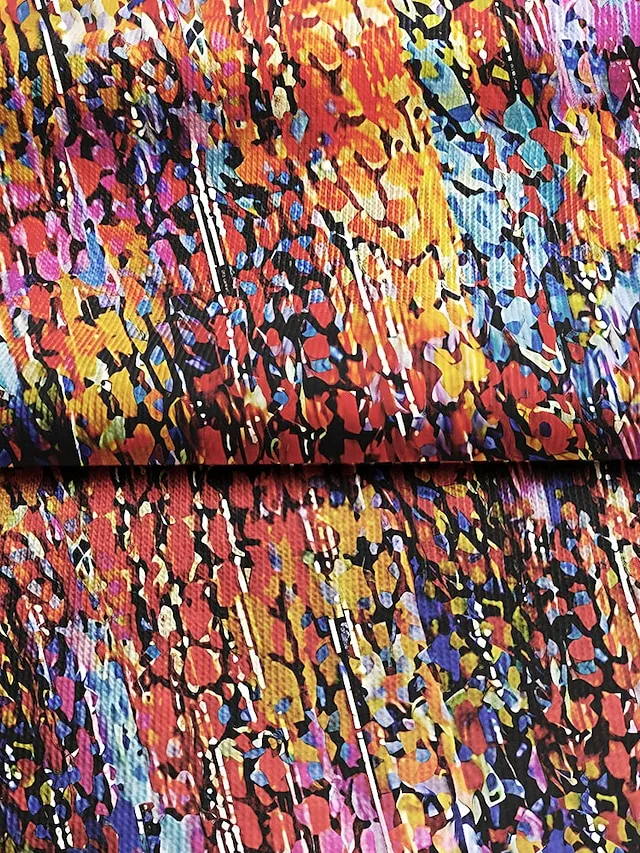 Women's T shirt Tee Pink Red Blue Graphic Asymmetrical Print Short Sleeve Daily Weekend Basic V Neck Regular Fit Abstract Painting