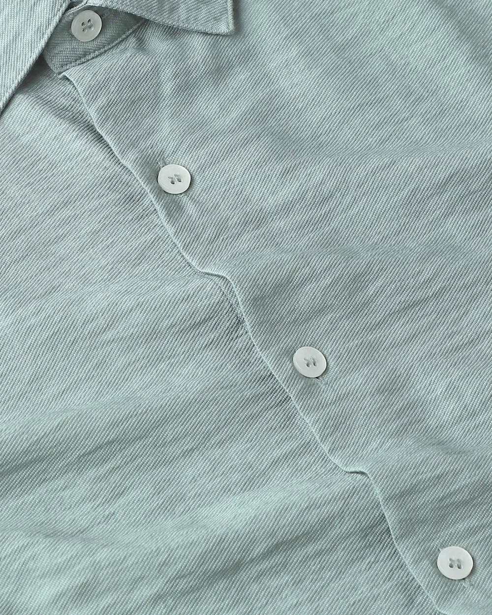 Leisure Simple Comfortable Slim-Fit Breathable Green Shirt