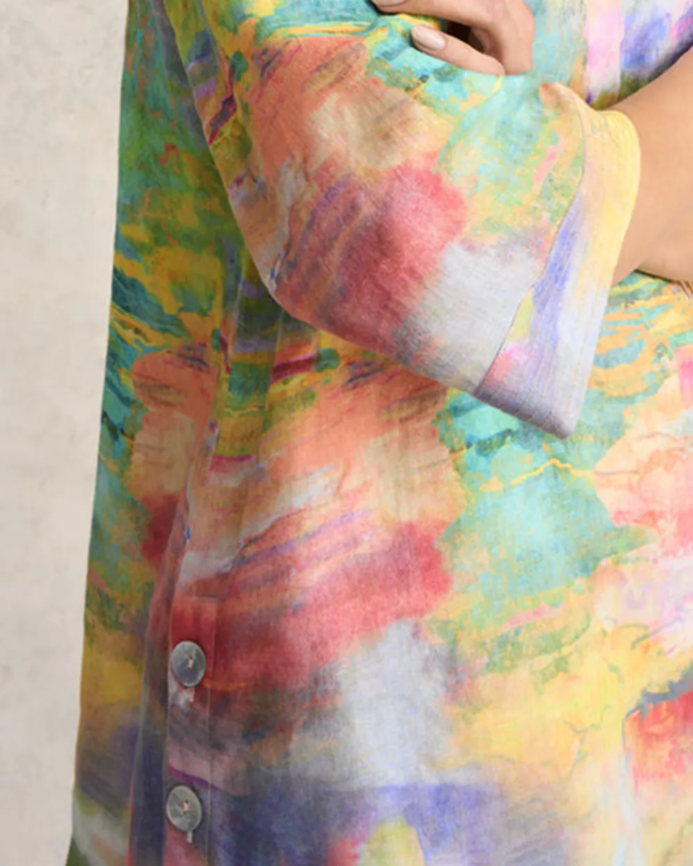 Printed Linen Tunic