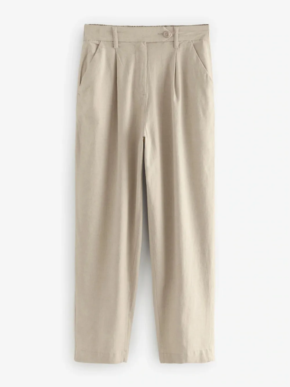 Natural Self-Cultivation Intelligent Barrel-Shaped Linen Pants