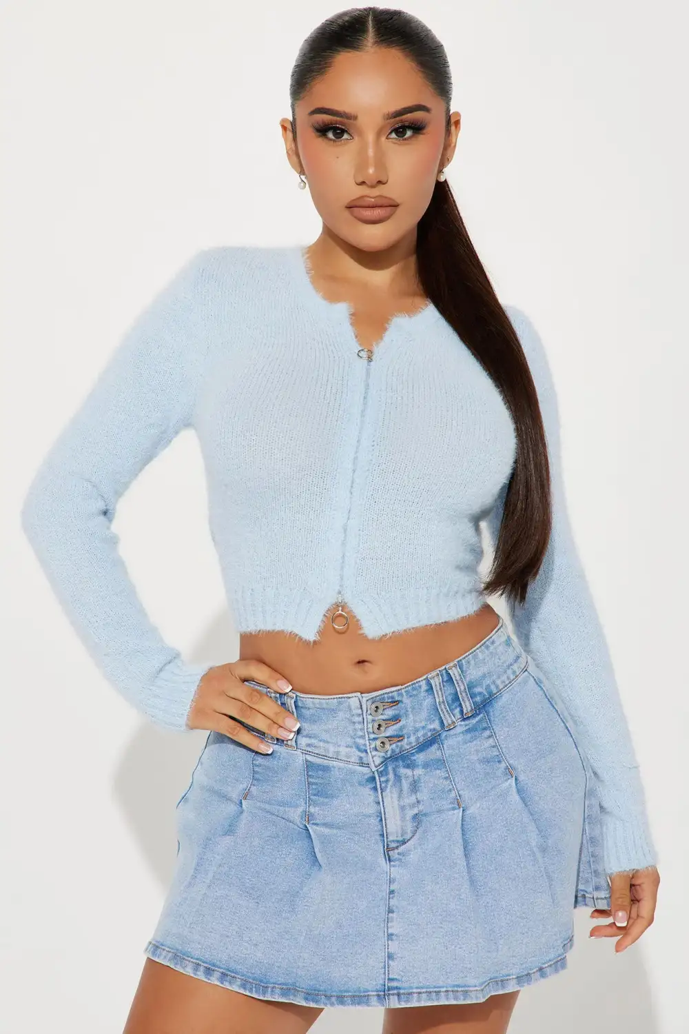 Timeless Moments Cardigan - Blue