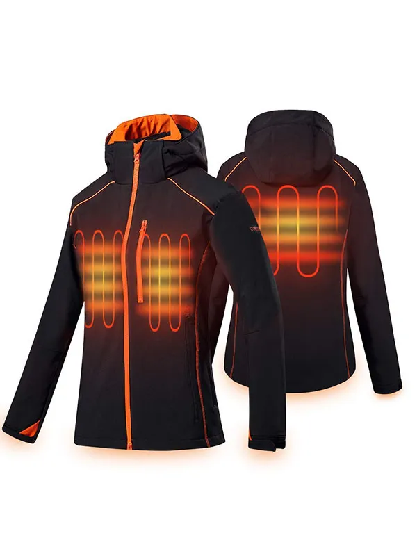 Women's Thermal Jacket Slim Fit Electric Hooded Jacket Winter