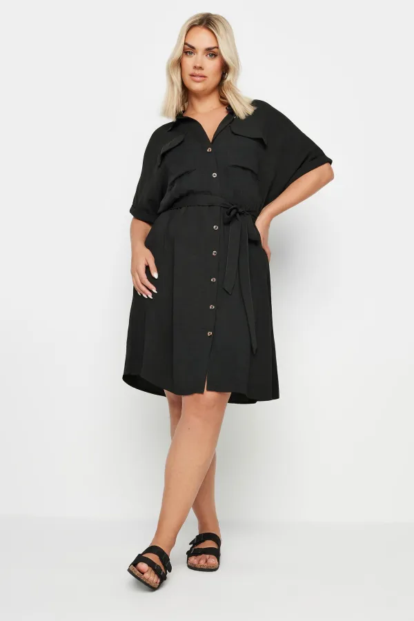 YOURS Curve Black Utility Dress