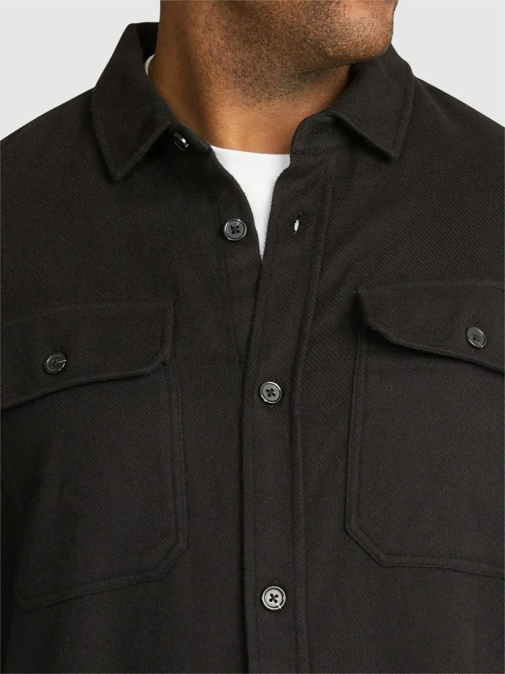 OATMEAL BRUSHED OVERSHIRT