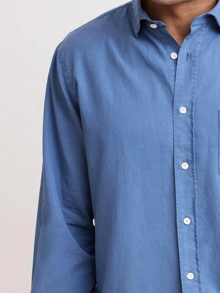 Casual Soft And Comfortable Coronet Blue Shirt