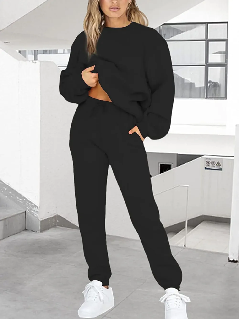 Sweatsuits for Women Set 2 Piece Jogging Suit Long Sleeve Pullover Sweatshirts Sweatpants Tracksuit Casual Outfits