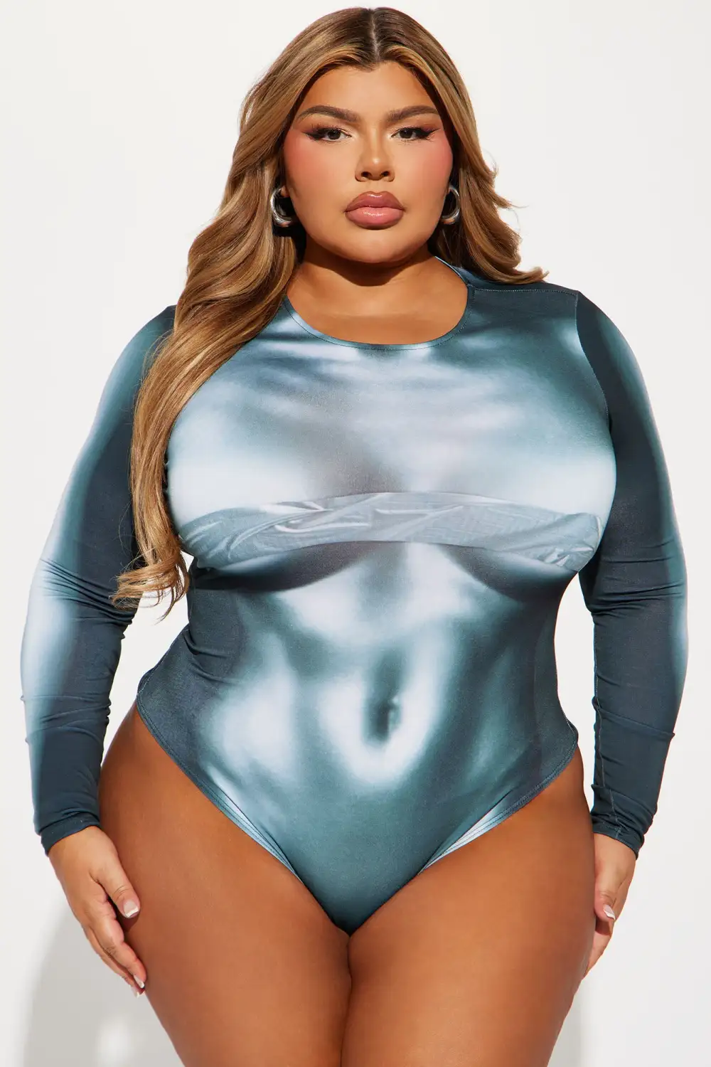 Just For Fun Bodysuit - Green/combo