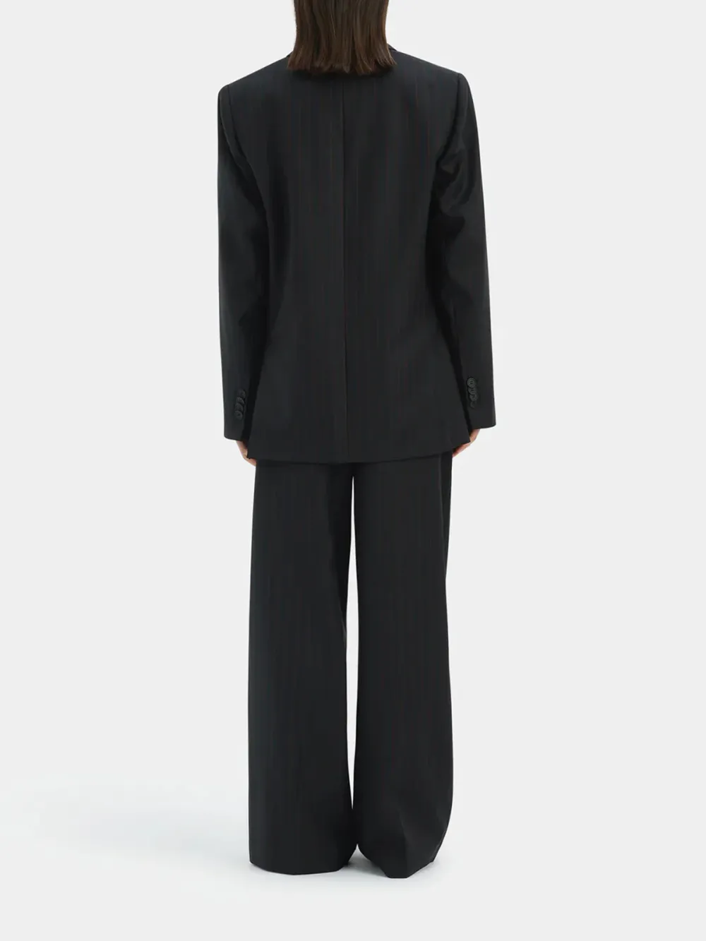 Casual Style Drawstring Pant Red Pinstripe