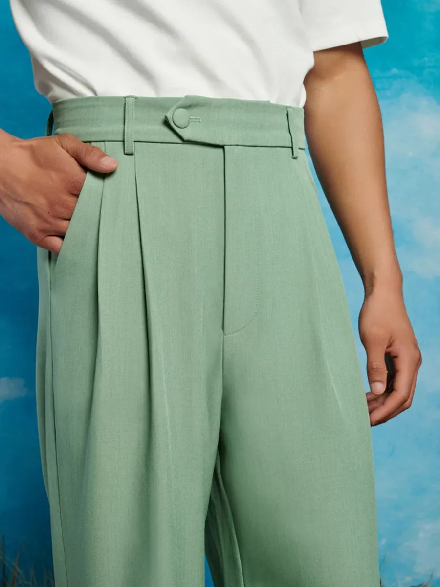 Sharp Style High Waisted Trousers