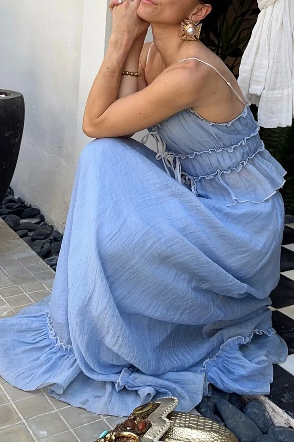 Holiday Style Baby Yellow Maxi Skirt