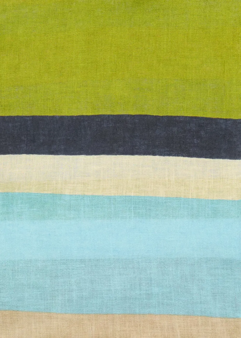 Striped Linen-Blend Casual Style Scarf