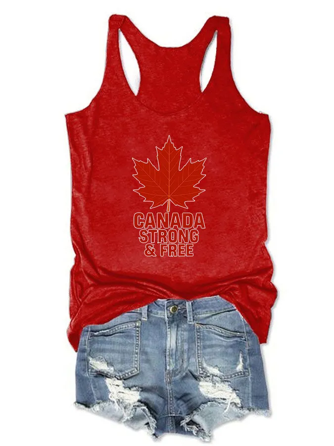 Women's Canada Strong And Free Crew Neck Vest