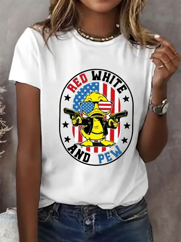 Women'S Short-Sleeved Casual T-Shirt