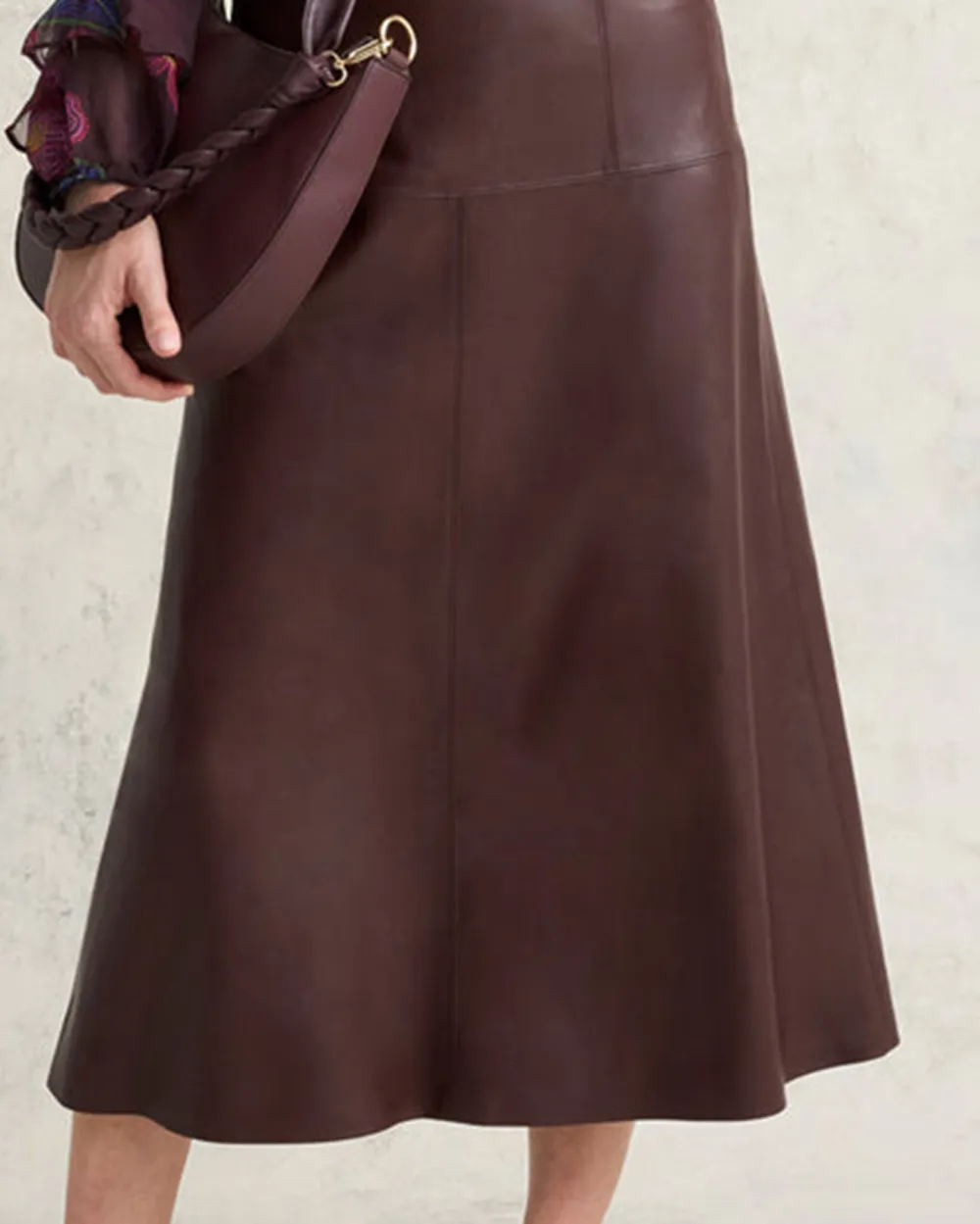 Faux Leather Skirt