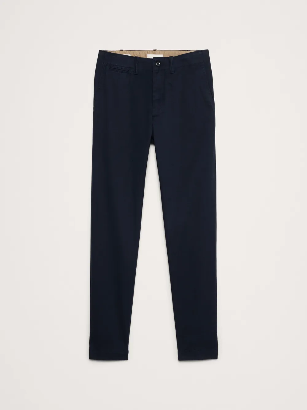 Men's  Organic Cotton Navy Blue Stretch Trousers