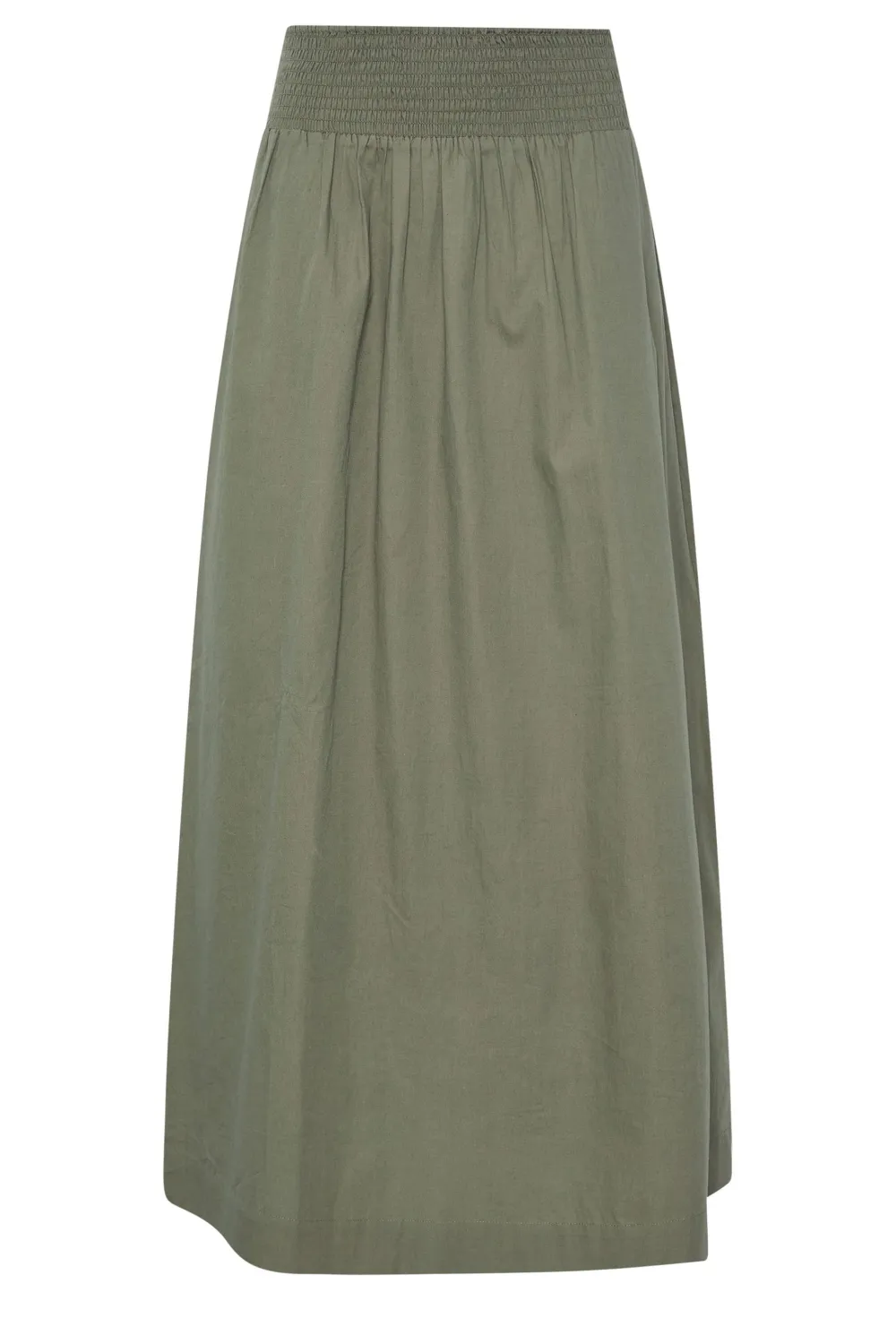 Plain Wide Waistband Skirt