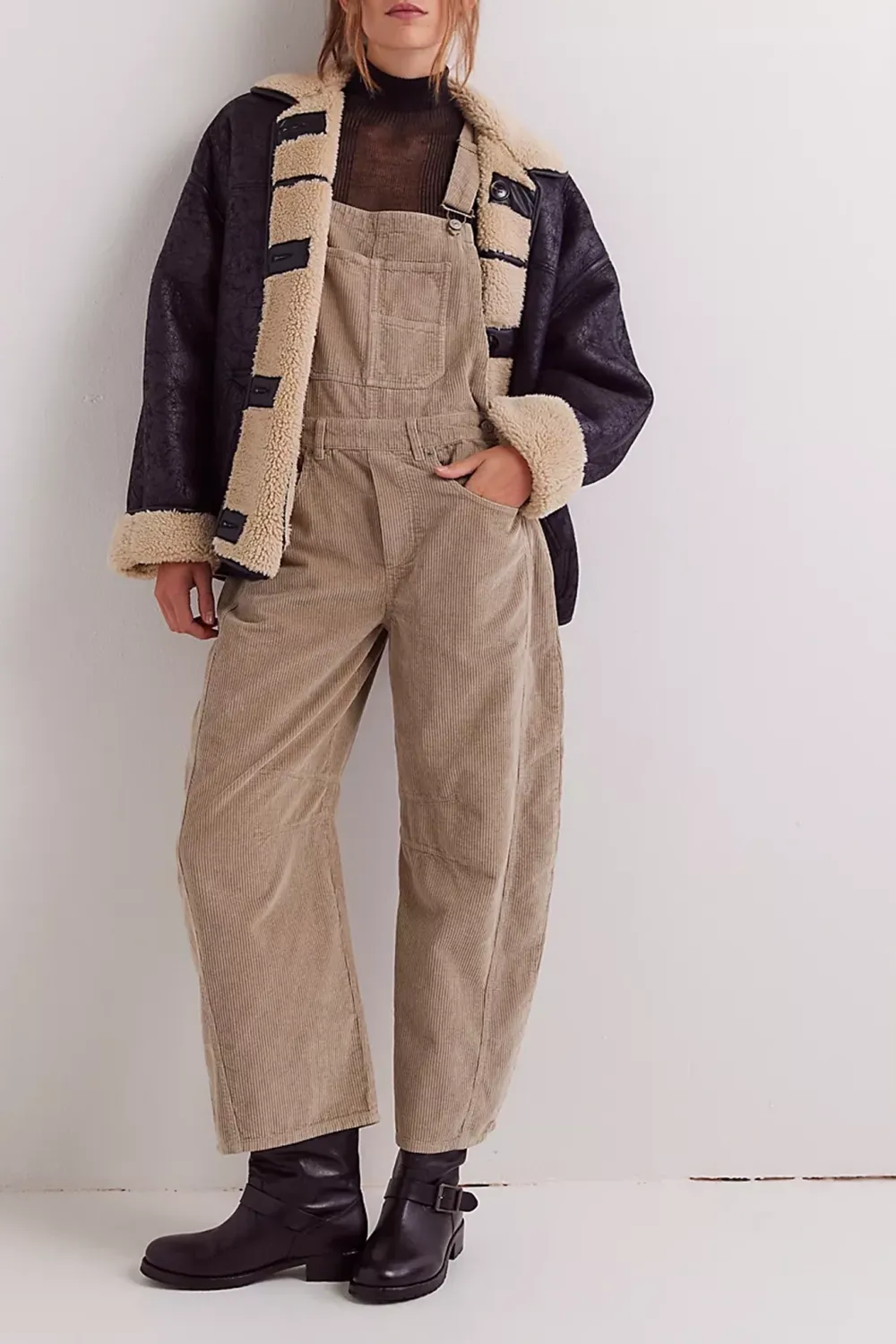 Corduroy Overalls Style Pants