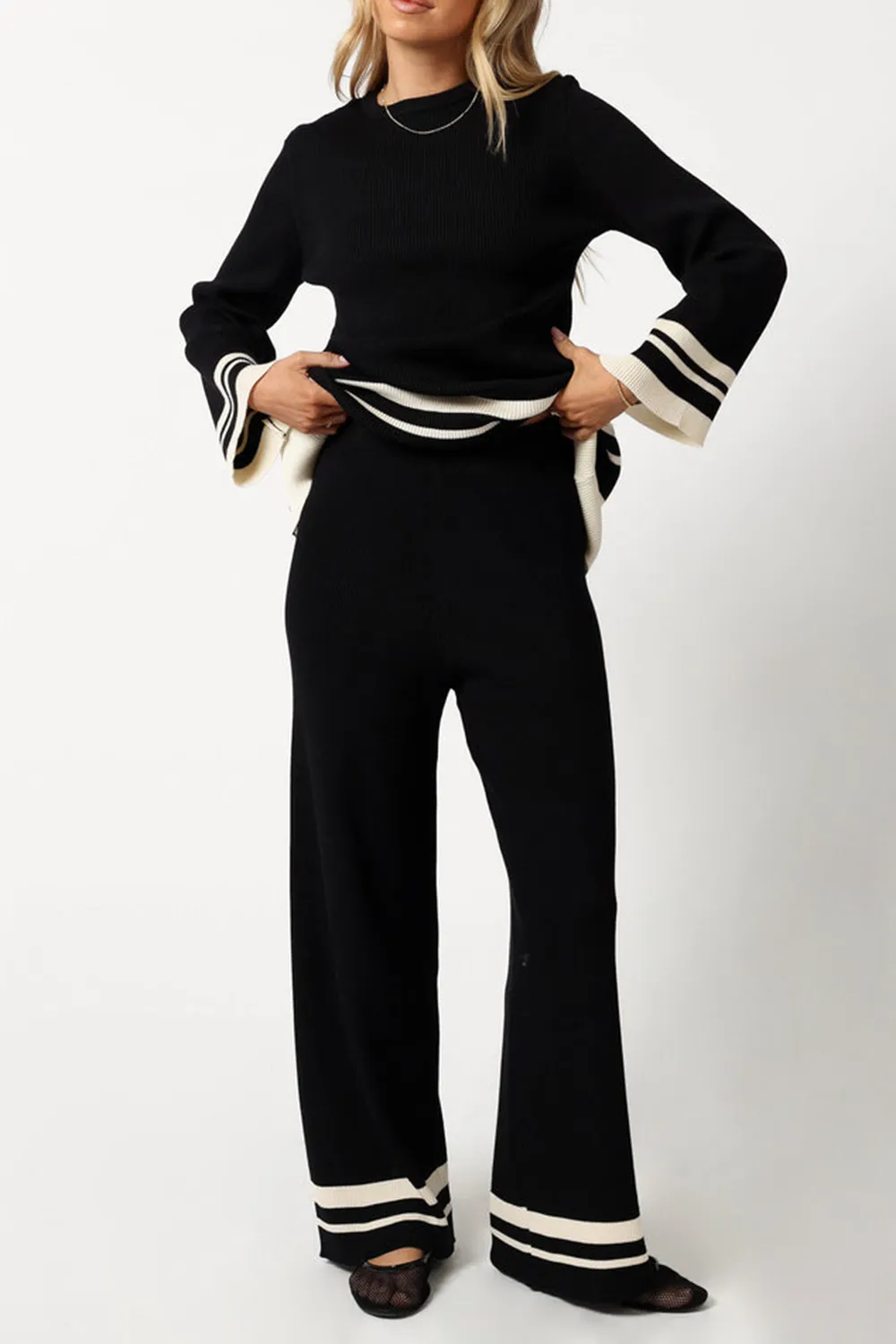 BLACK OFF WHITE PANTS