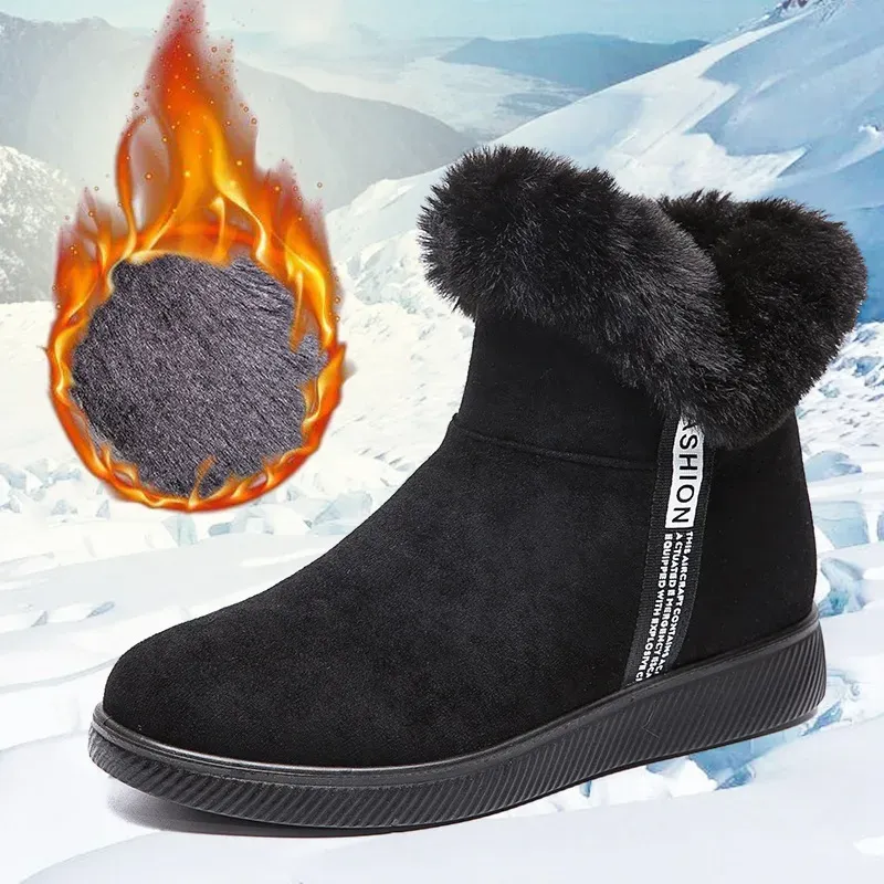 Fleece Warm Non Slip Cloth Short Snow Boots