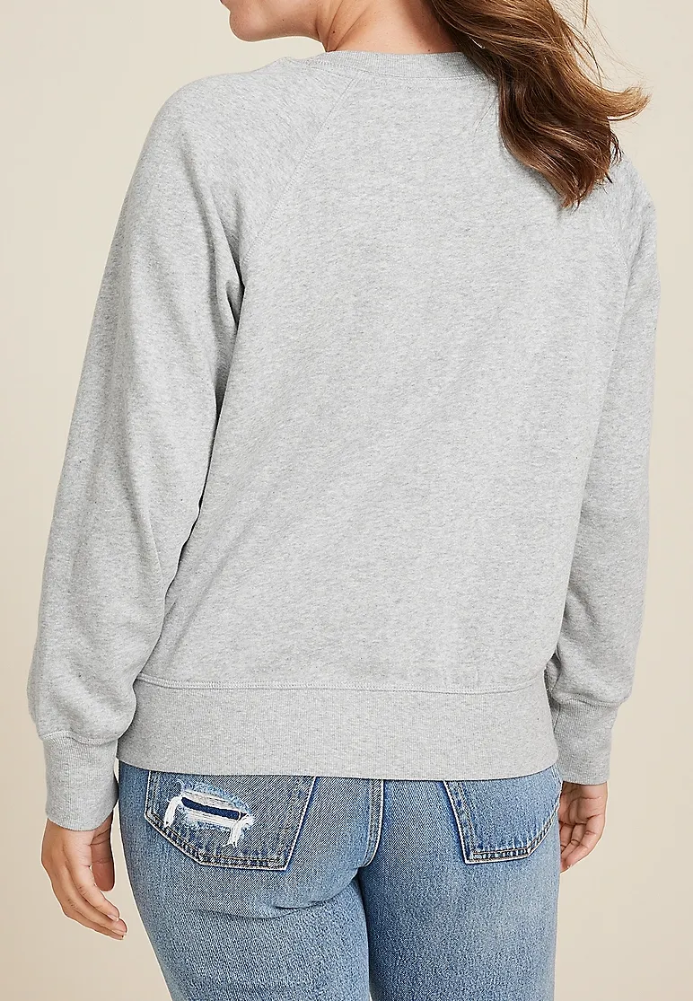 Crew Neck Relaxed Fit Sweatshirt